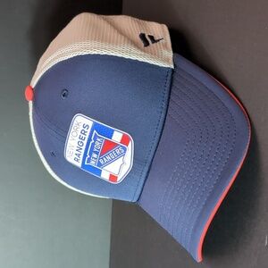Pro Fanatics ,NHL,New York Rangers Men's Blue/White Mesh, Snapback Trucker Hat.